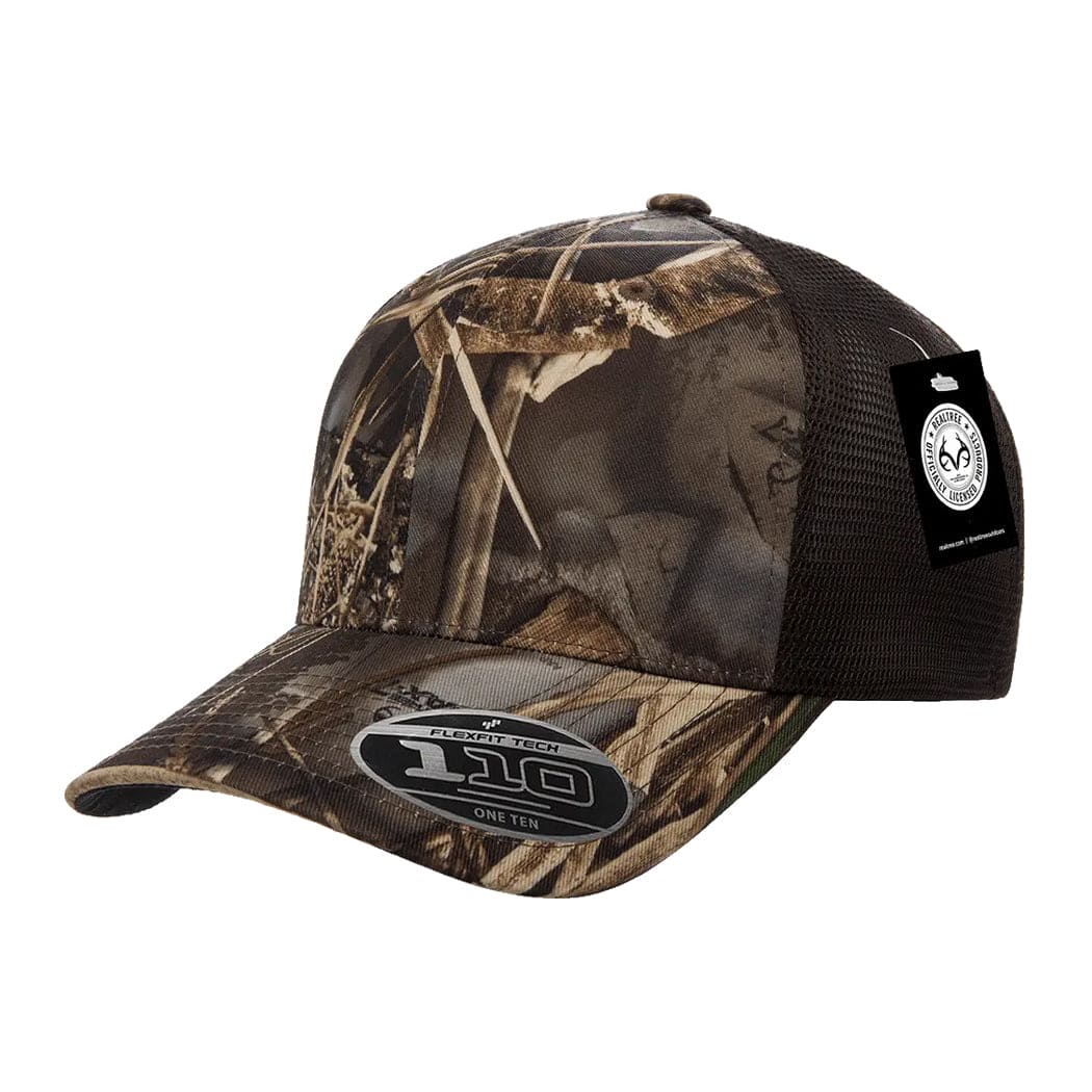 Flexfit 110 Mesh Realtree Camo Snapback Cap