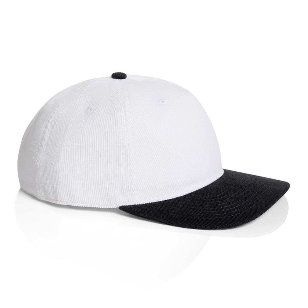 Mid Profile Unstructured Class Corduroy Two Tone Snapback Cap