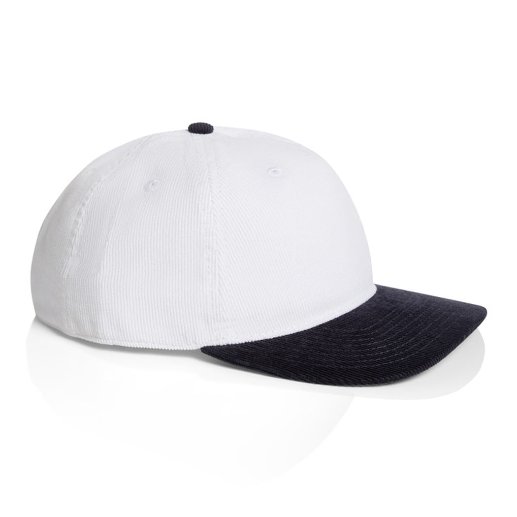 Mid Profile Unstructured Class Corduroy Two Tone Snapback Cap