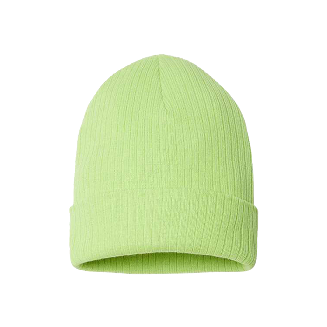 Sustainable Narrow Rib Knit 11" Cuffed Beanie