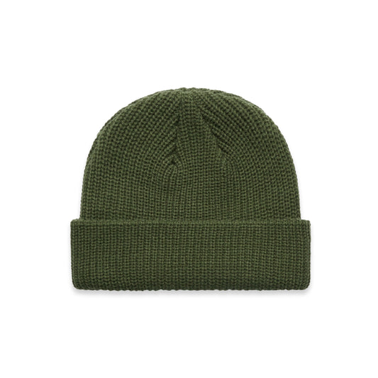 Fisherman Style Ribbed Knit 9" Cable Beanie