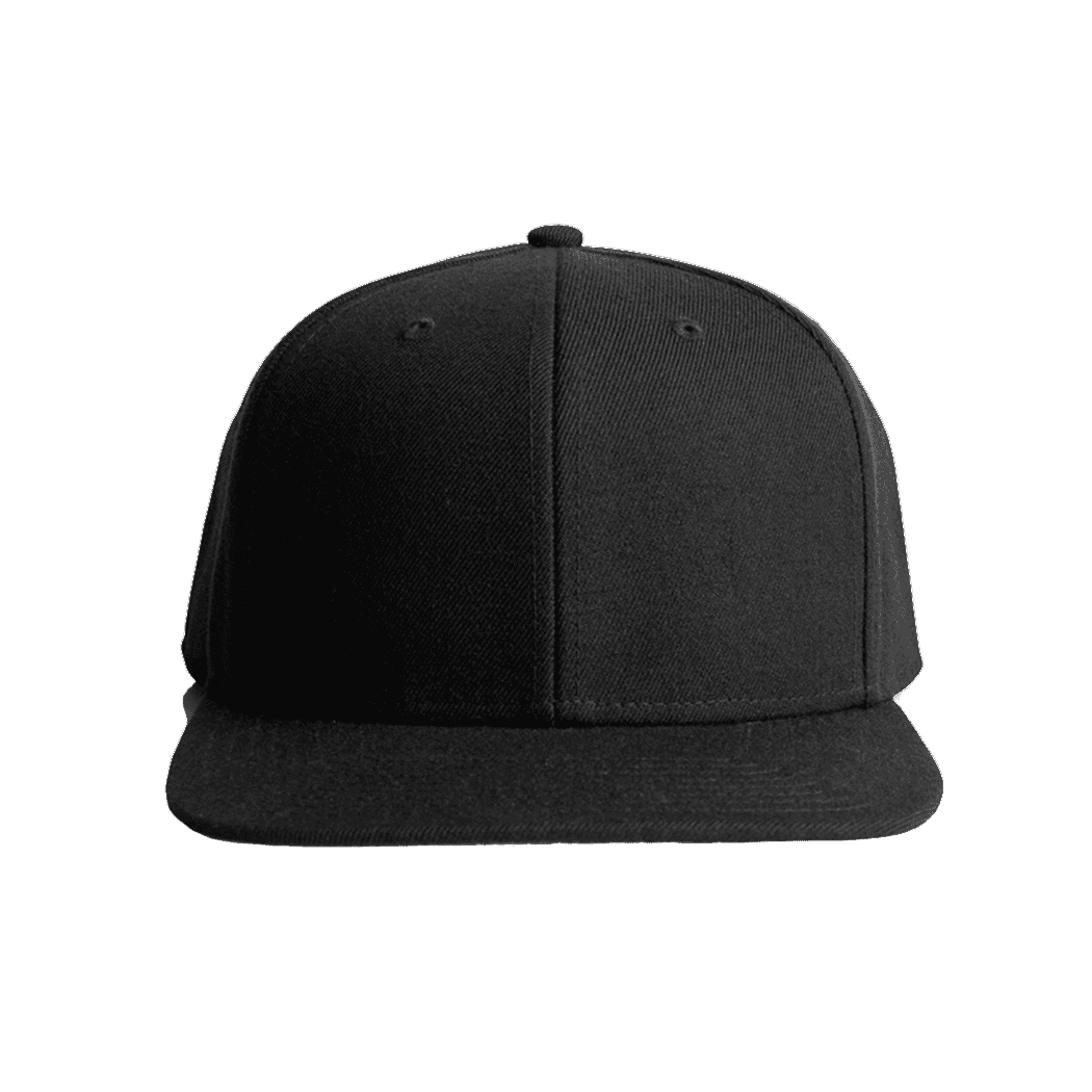 High Profile 6-Panel Stock Cotton Canvas Snapback Cap