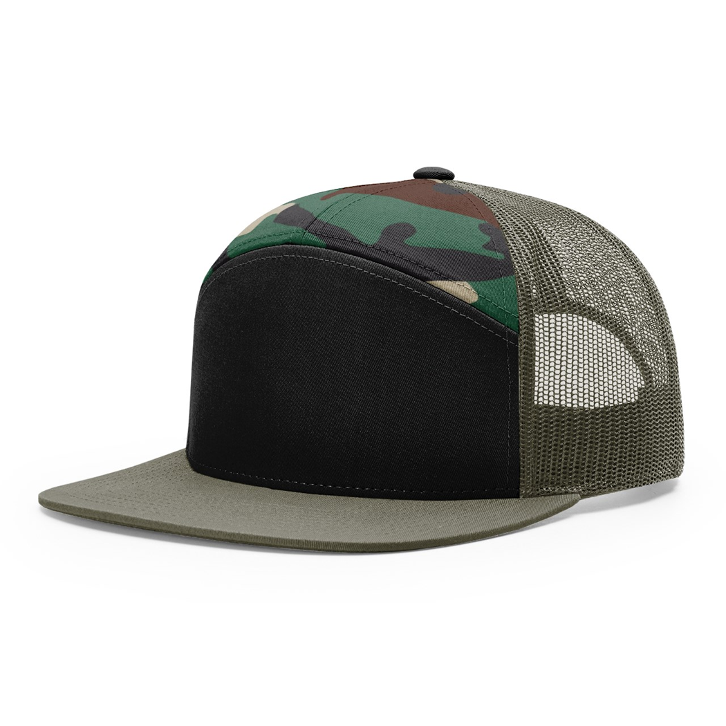 Richardson Seven-Panel Trucker Mesh Snapback Cap