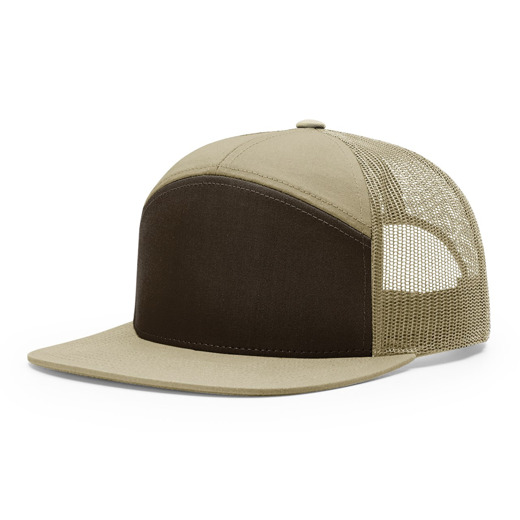 Richardson Seven-Panel Trucker Mesh Snapback Cap