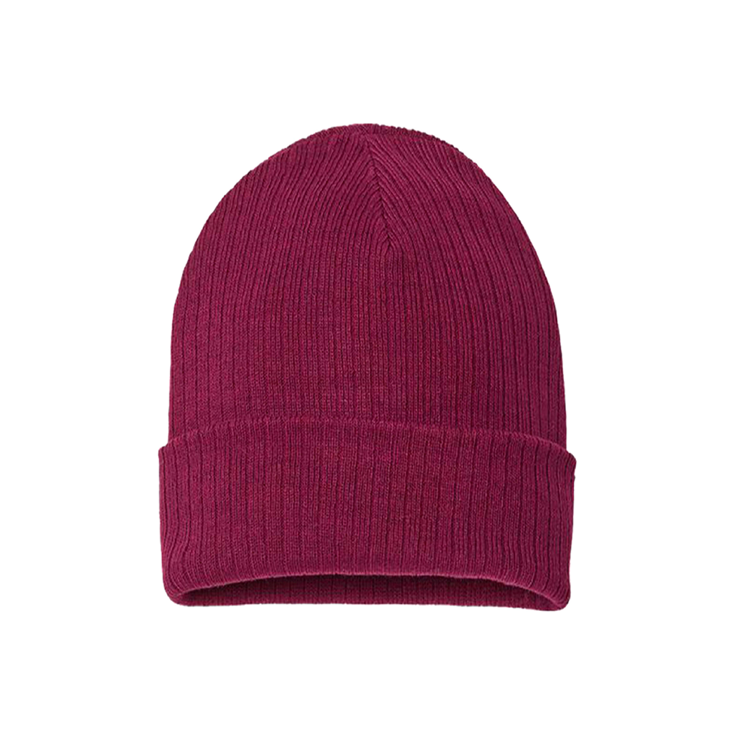 Sustainable Narrow Rib Knit 11" Cuffed Beanie