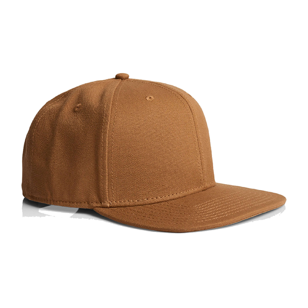 High Profile 6-Panel Stock Cotton Canvas Snapback Cap