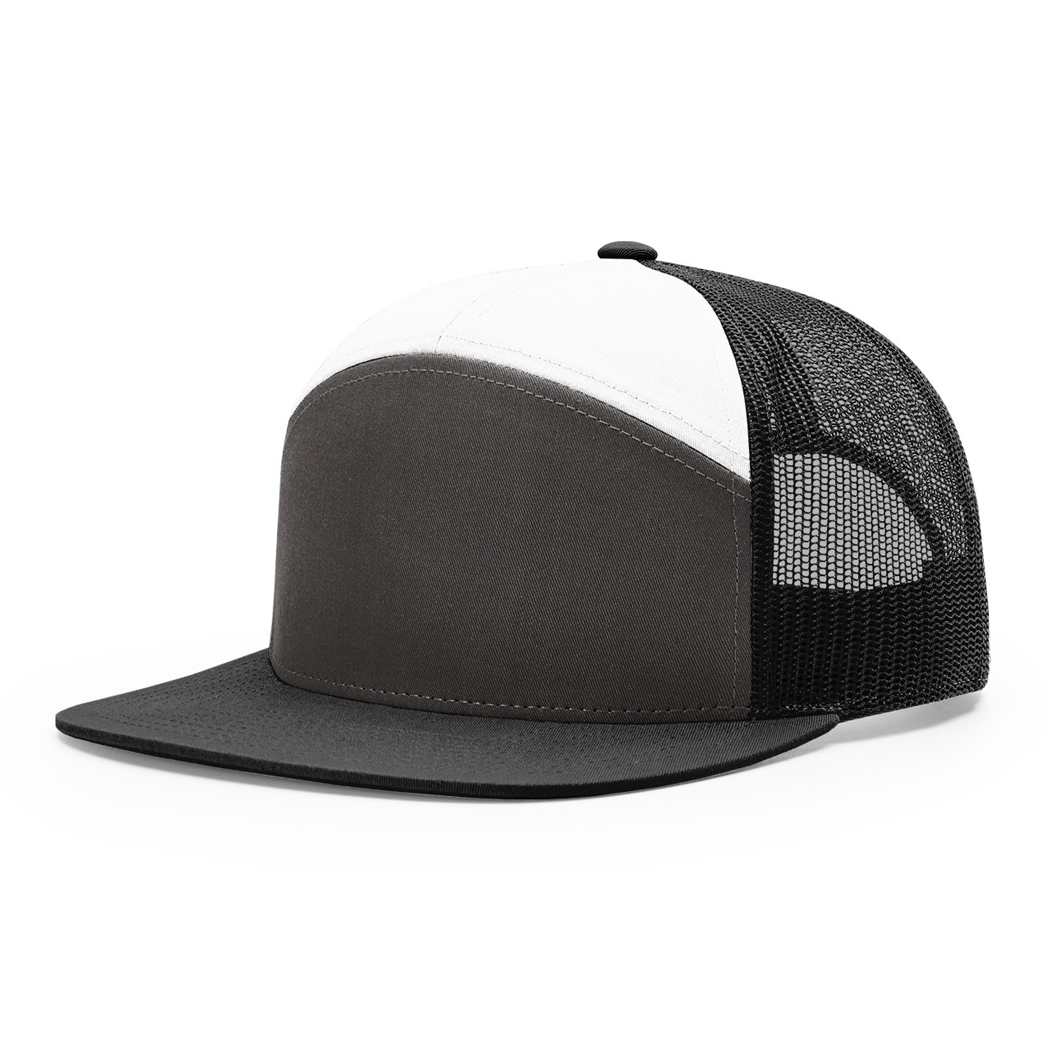 Richardson Seven-Panel Trucker Mesh Snapback Cap
