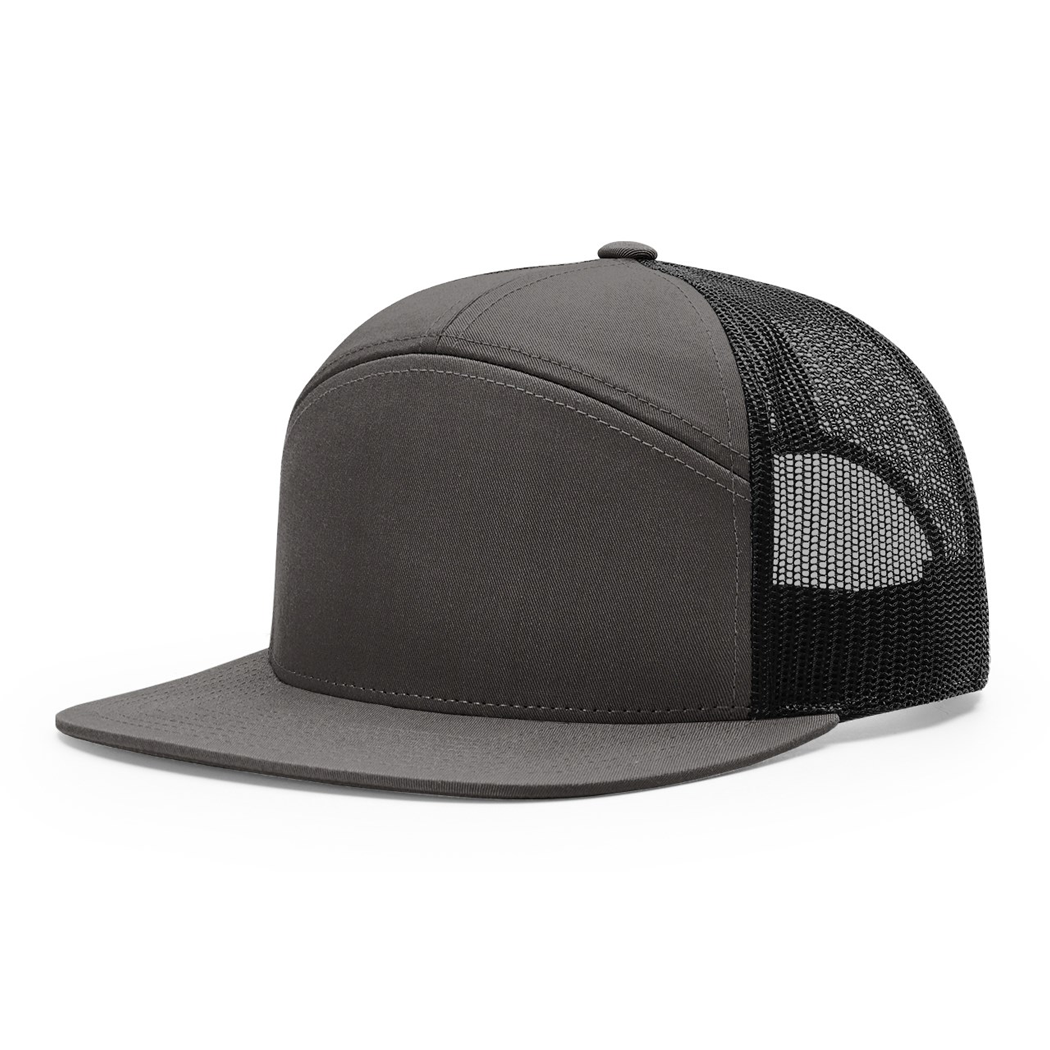 Richardson Seven-Panel Trucker Mesh Snapback Cap