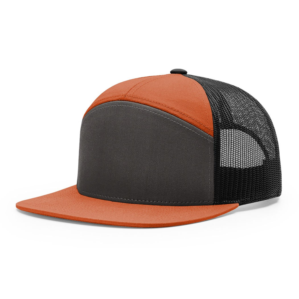 Richardson Seven-Panel Trucker Mesh Snapback Cap