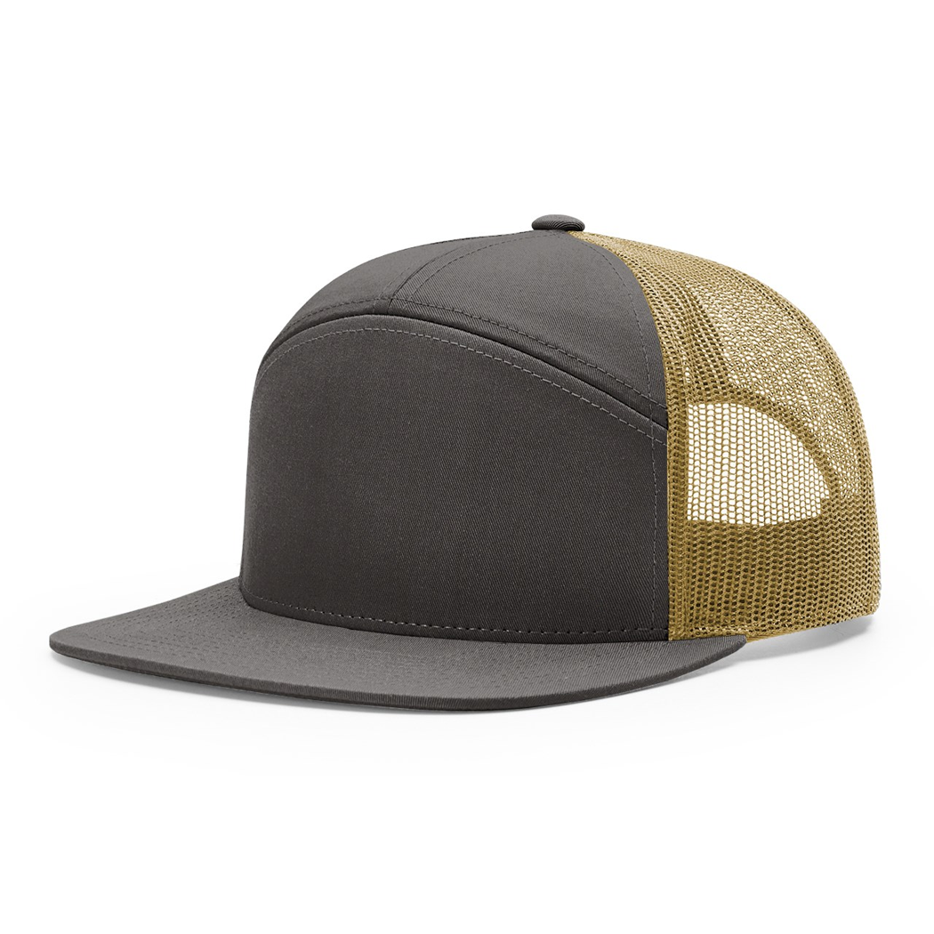 Richardson Seven-Panel Trucker Mesh Snapback Cap