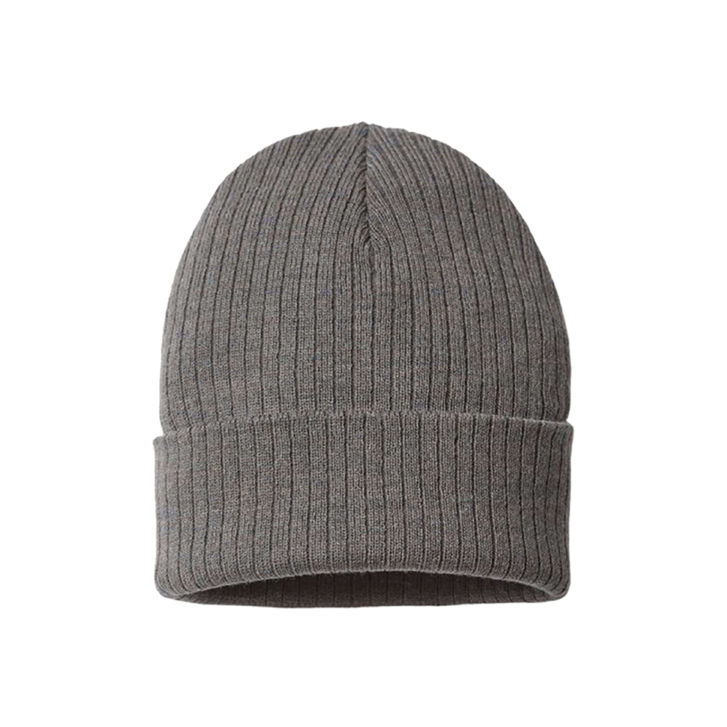 Sustainable Narrow Rib Knit 11" Cuffed Beanie
