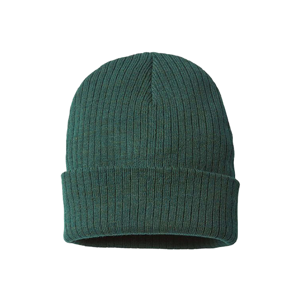 Sustainable Narrow Rib Knit 11" Cuffed Beanie