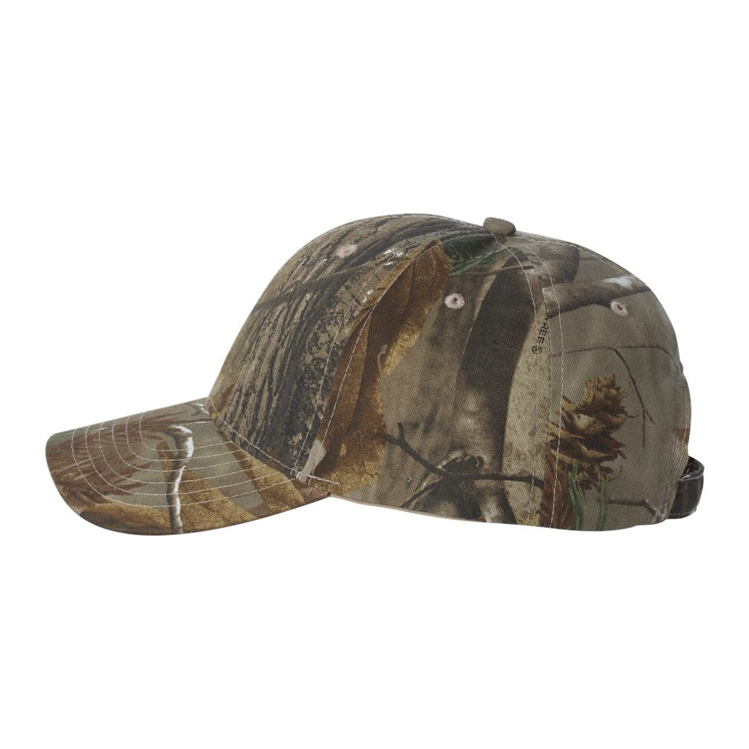 Mid Profile Licensed Realtree Camo Strapback Cap