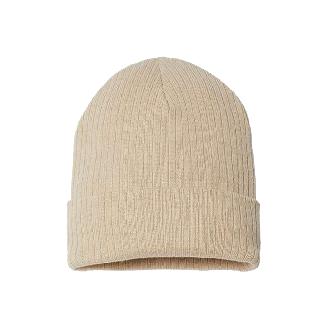 Sustainable Narrow Rib Knit 11" Cuffed Beanie