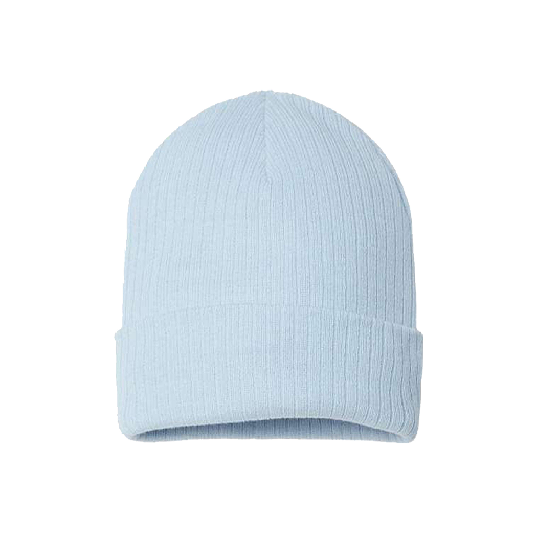 Sustainable Narrow Rib Knit 11" Cuffed Beanie