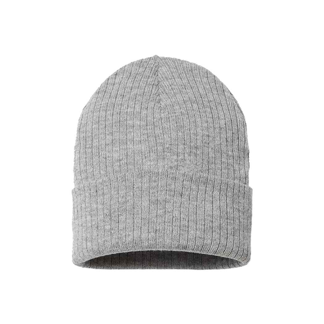 Sustainable Narrow Rib Knit 11" Cuffed Beanie