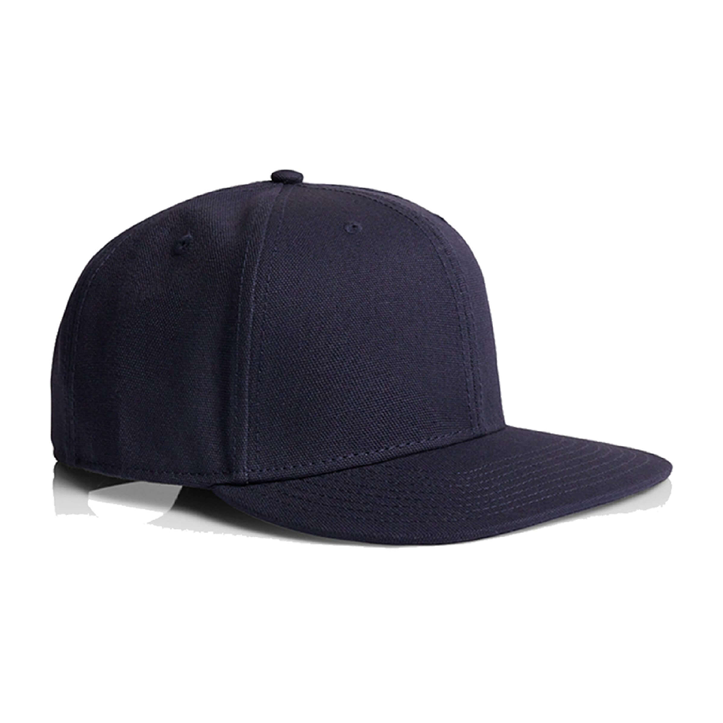 High Profile 6-Panel Stock Cotton Canvas Snapback Cap