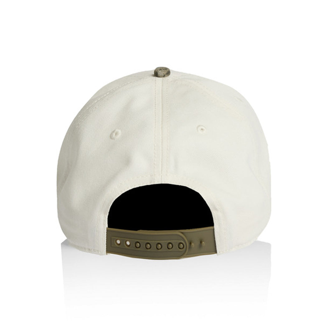 5 Panel High Profile Frame Two-Tone Camo Cap