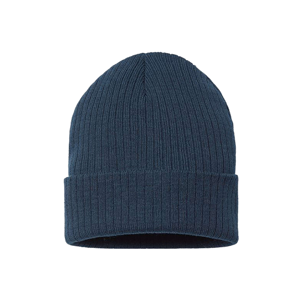 Sustainable Narrow Rib Knit 11" Cuffed Beanie