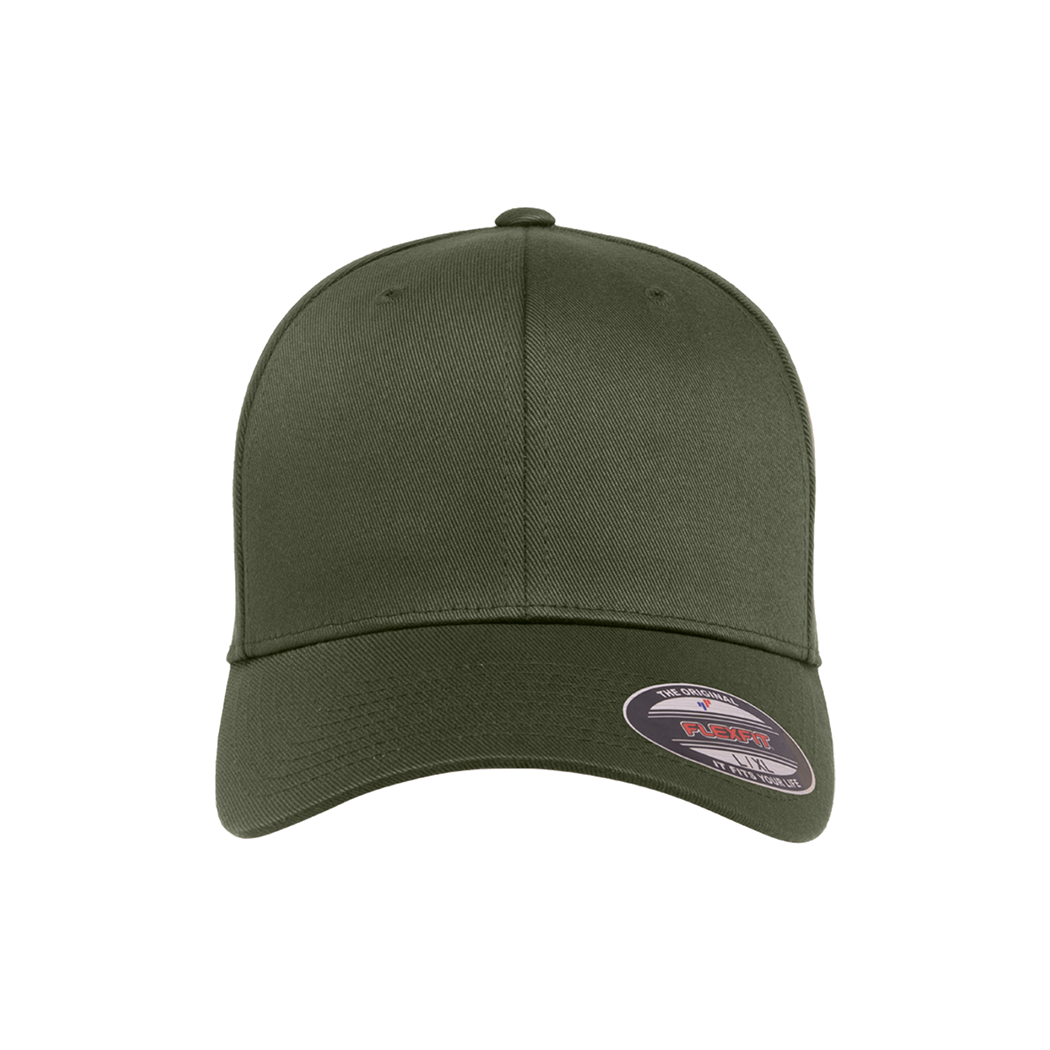 Flexfit Wooly Combed Cotton Blend Fitted Cap