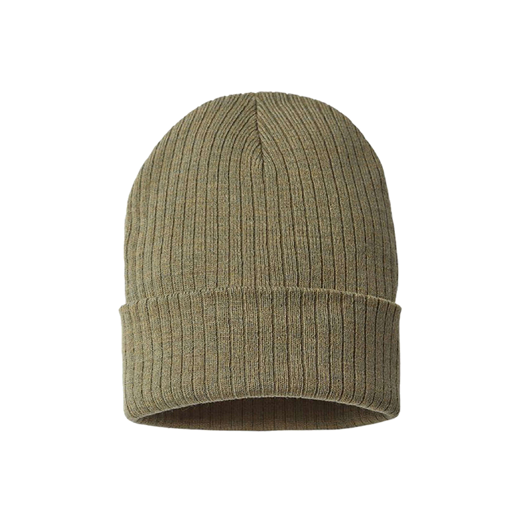 Sustainable Narrow Rib Knit 11" Cuffed Beanie
