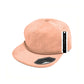 Corduroy Rope High Profile Flat Bill Snapback Hat