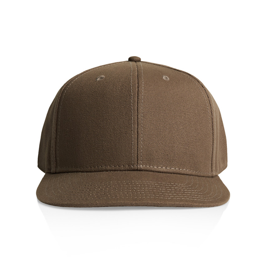 High Profile 6-Panel Stock Cotton Canvas Snapback Cap