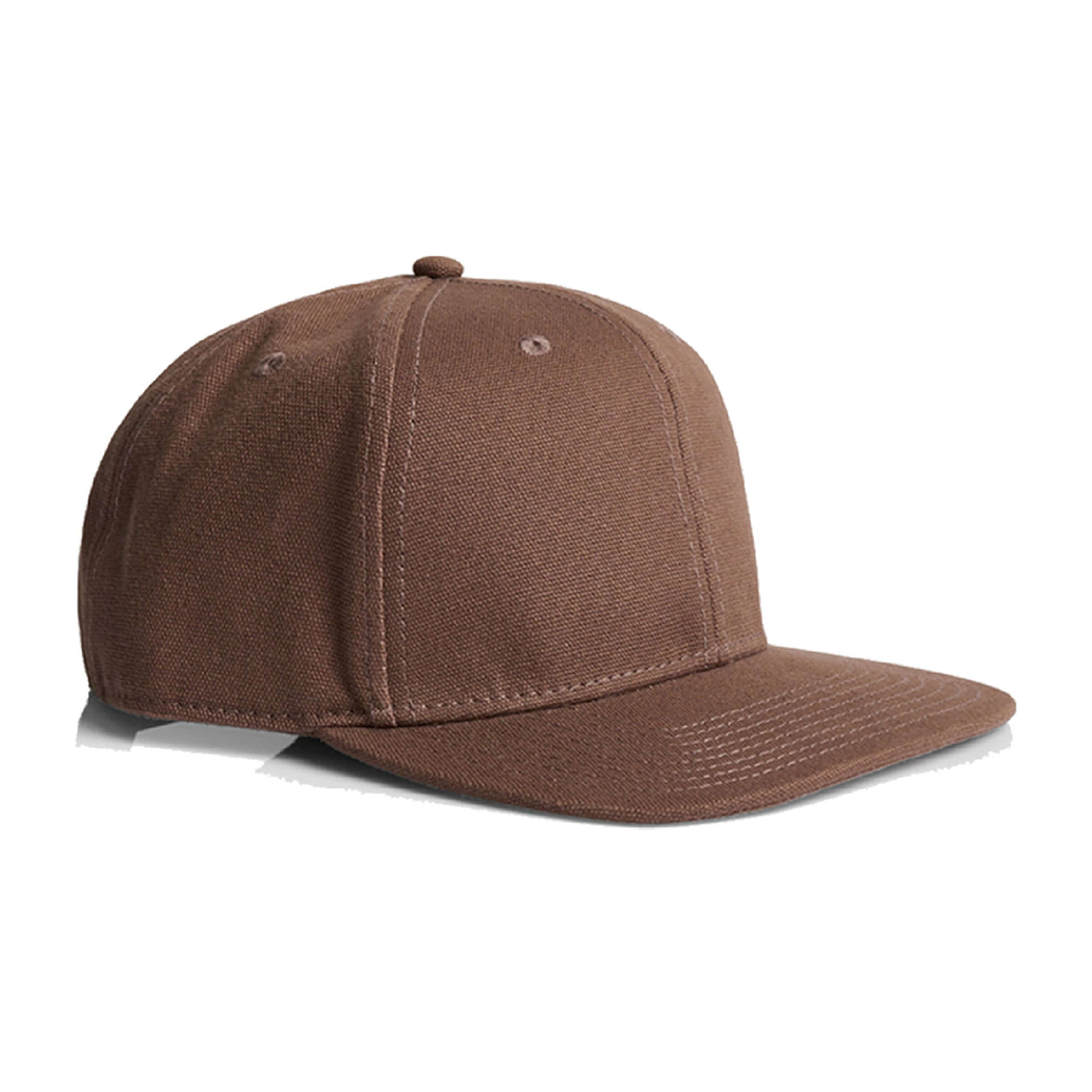 High Profile 6-Panel Stock Cotton Canvas Snapback Cap