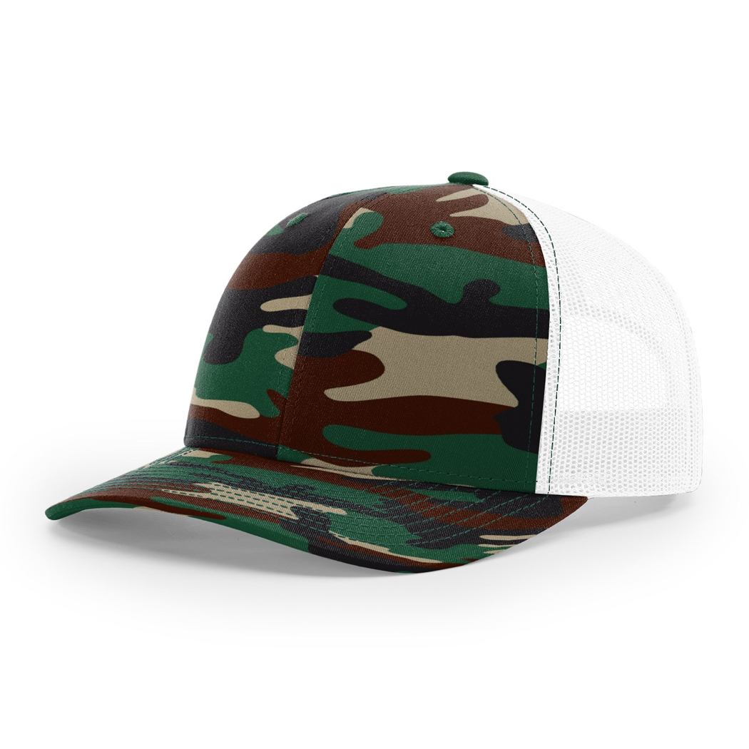 Richardson Printed Snapback 6 Panel Trucker Cap