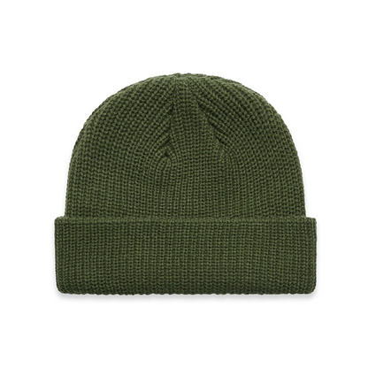 Fisherman Style Ribbed Knit Cable Beanie