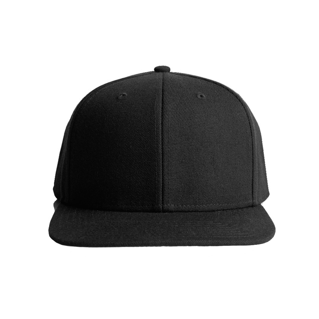 High Profile 6-Panel Stock Canvas Snapback Cap