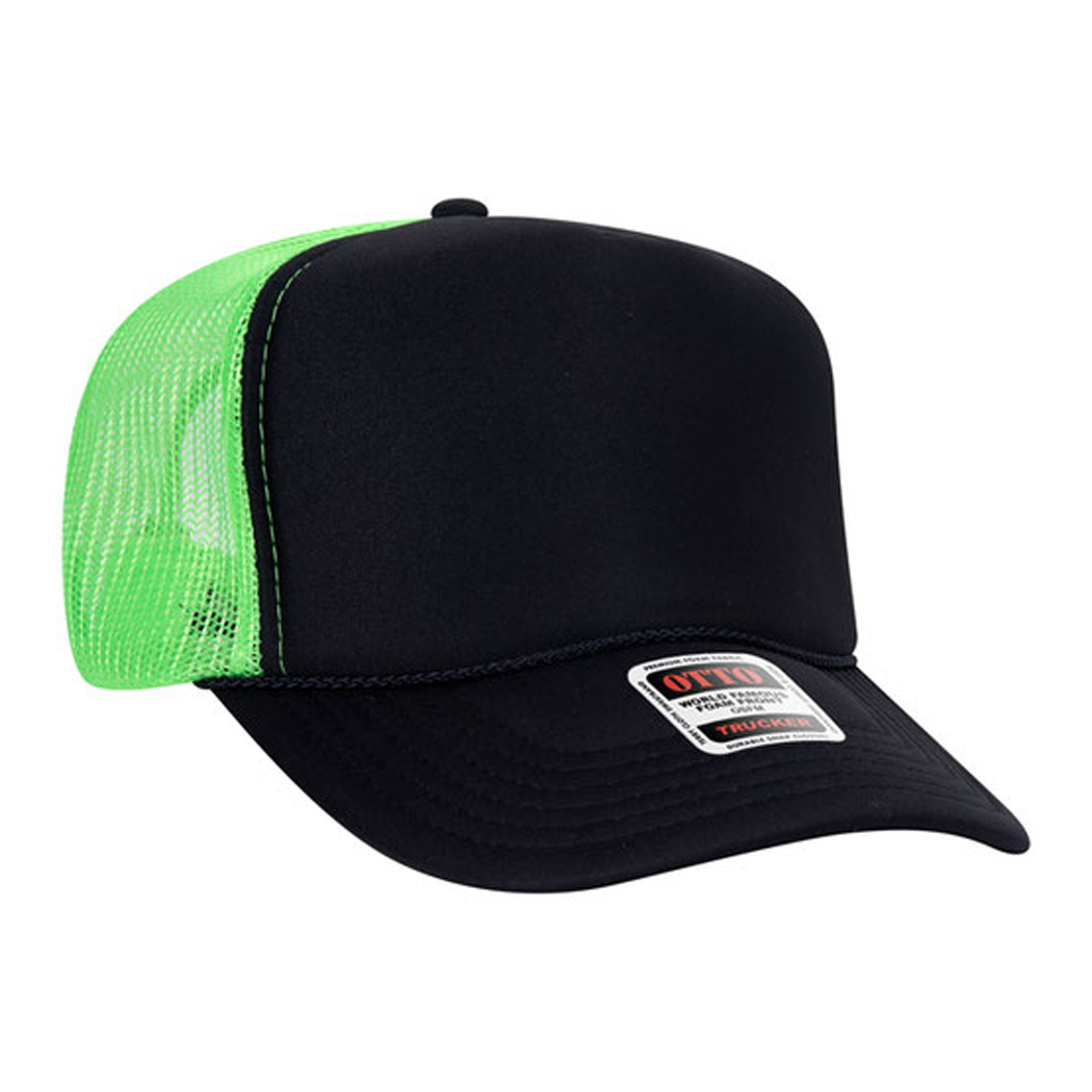 High Profile Mesh Back Foam Trucker Cap