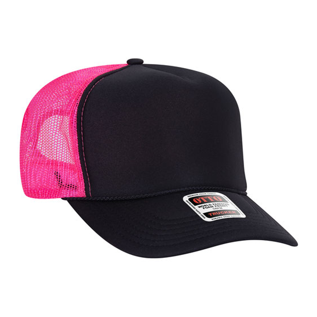 High Profile Mesh Back Foam Trucker Cap