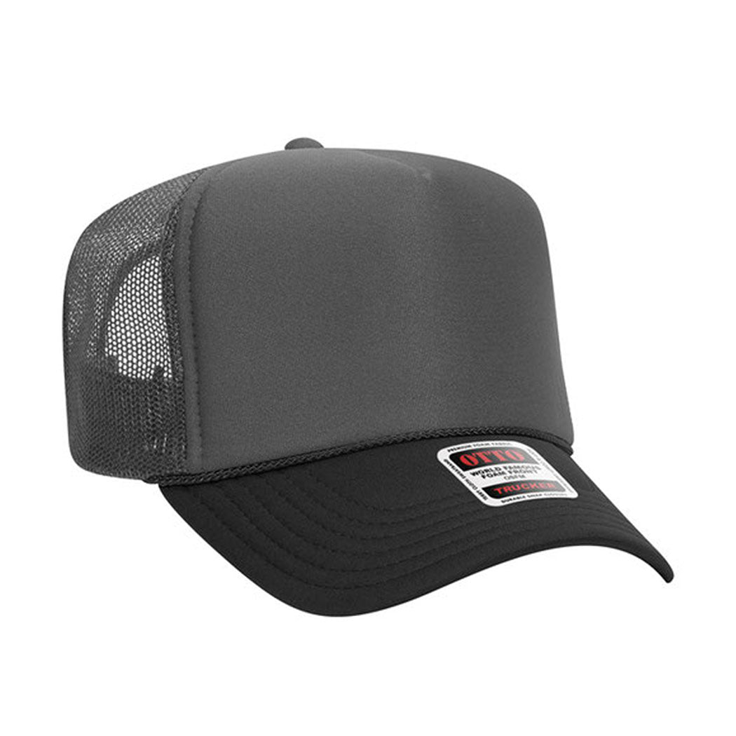 High Profile Mesh Back Foam Trucker Cap
