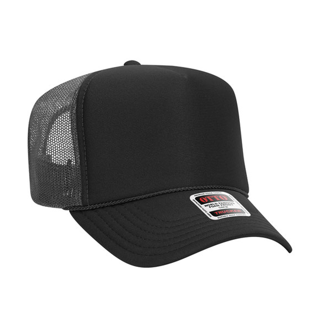 High Profile Mesh Back Foam Trucker Cap