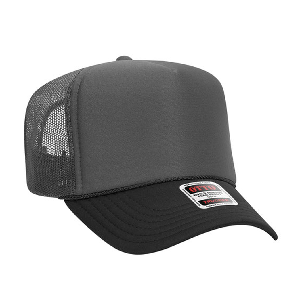 High Profile Mesh Back Foam Trucker Cap