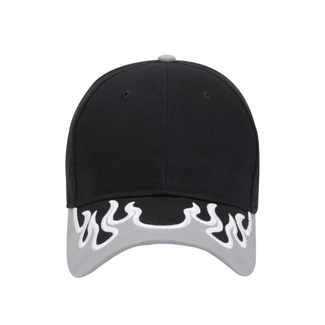 Flame Pattern Velcro Strap Baseball Hat