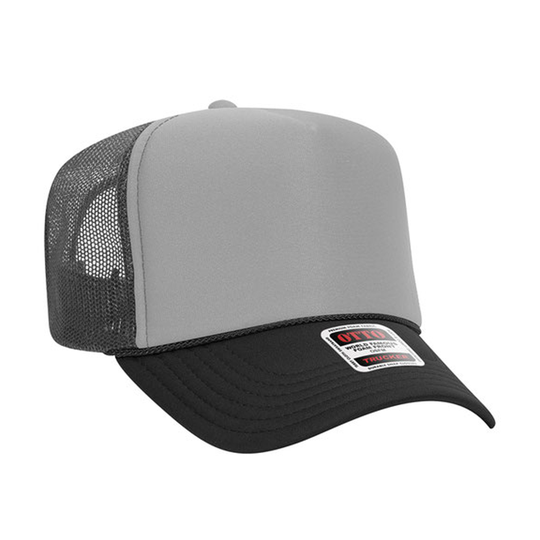 High Profile Mesh Back Foam Trucker Cap