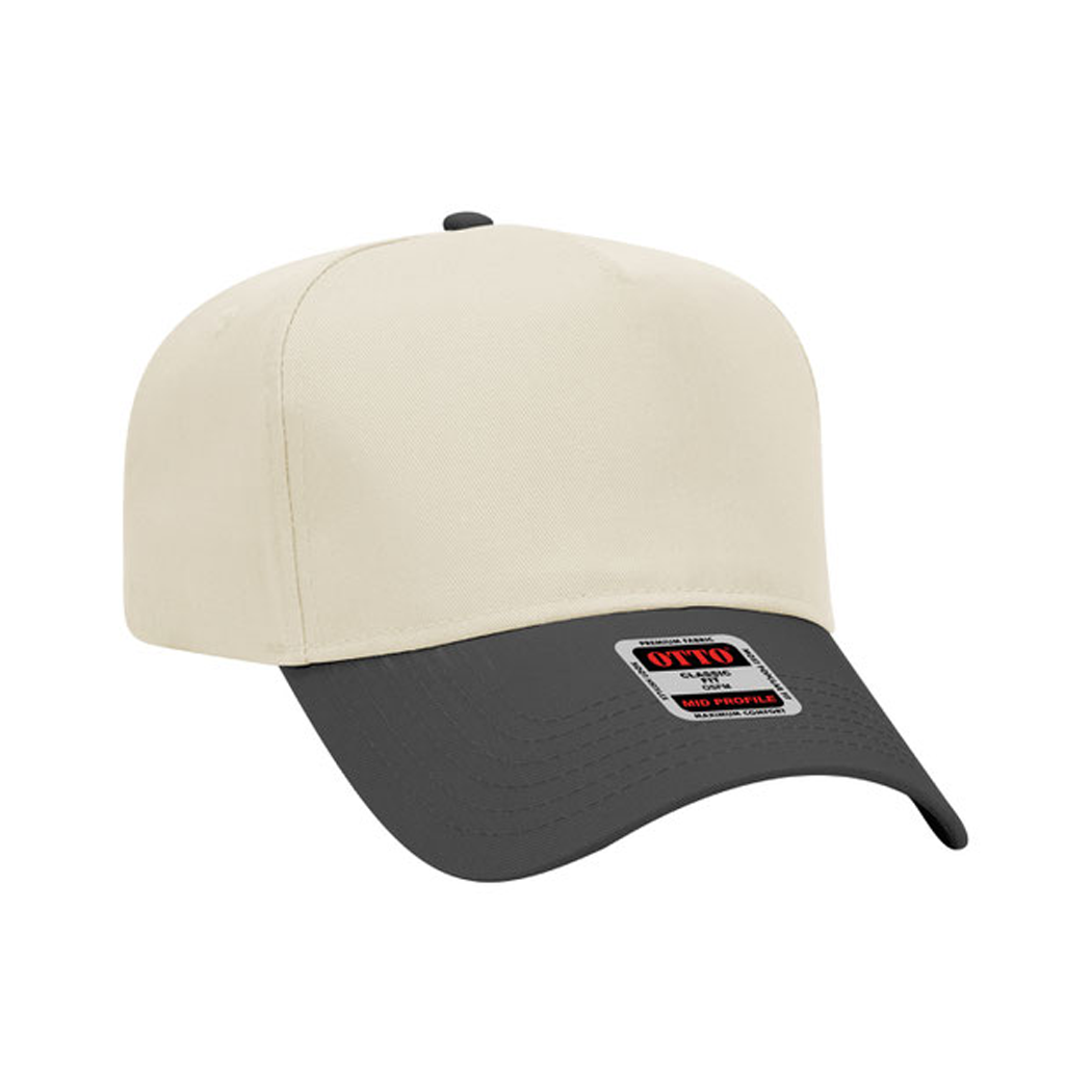 5-Panel Mid Profile Structured Baseball Cap