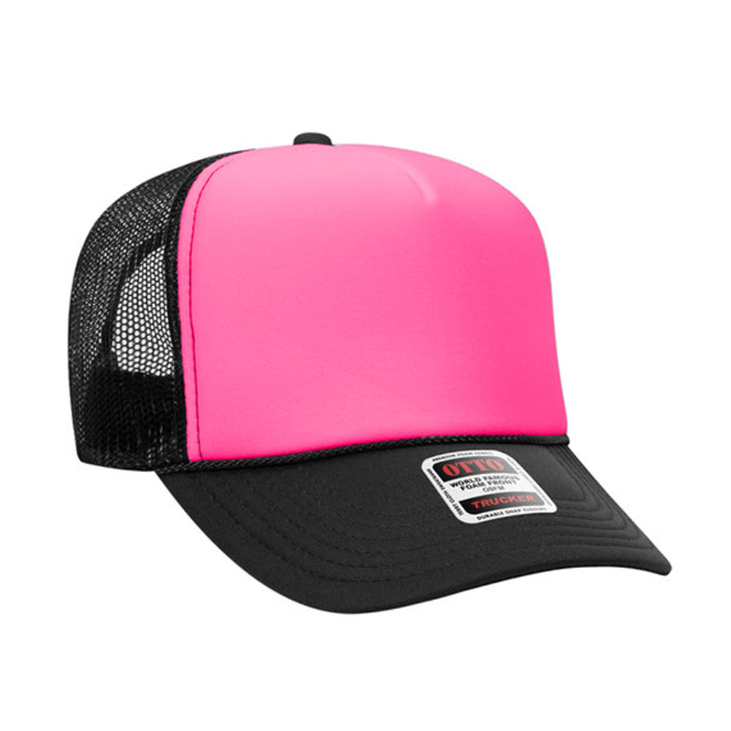 High Profile Mesh Back Foam Trucker Cap