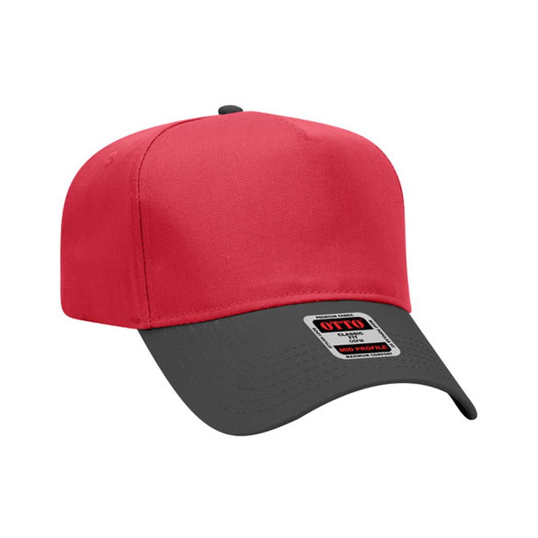 5-Panel Mid Profile Structured Baseball Cap