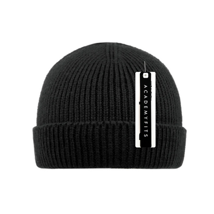 Short Skater Knit Cuffed Beanie