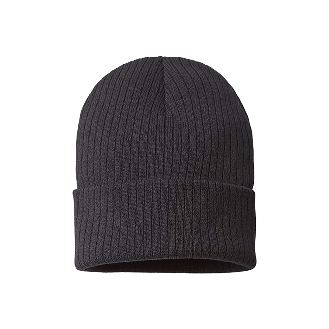 Sustainable Narrow Rib Knit Cuffed Beanie