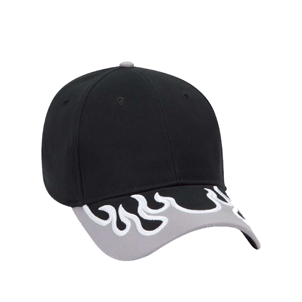 Flame Pattern Velcro Strap Baseball Hat