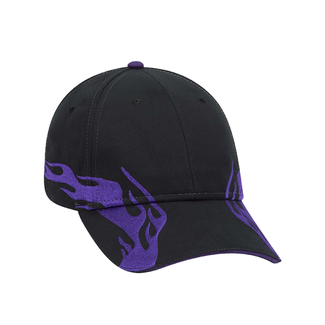 Flame Pattern Velcro Strap Baseball Hat