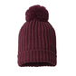 Richardson Chunky Cable Knit Beanie w/ Cuff & Pom