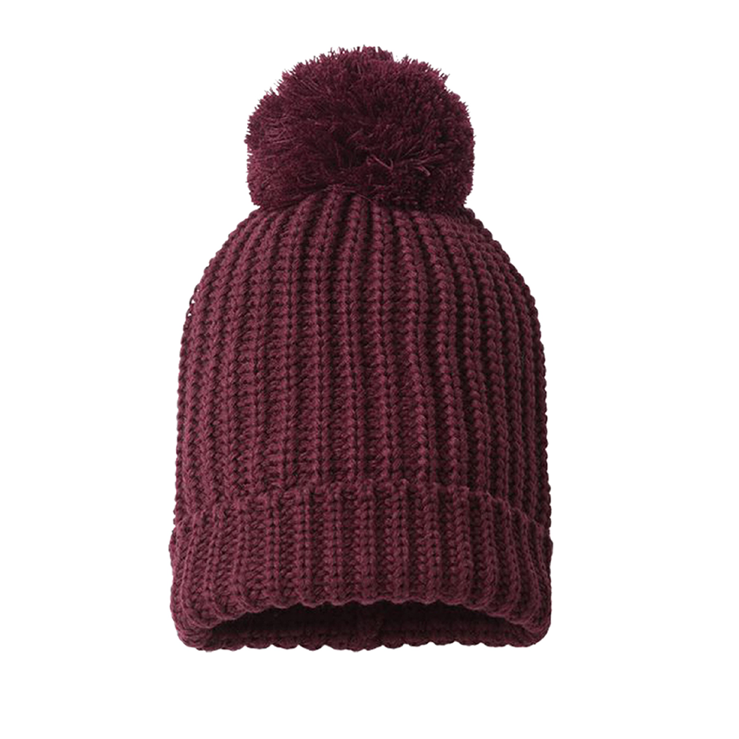 Richardson Chunk Cable Beanie w/ Cuff & Pom