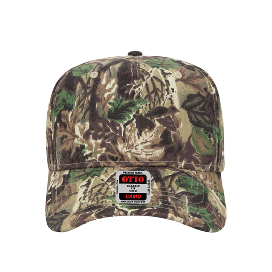 Camouflage 5-Panel Mid Profile Structured Cap