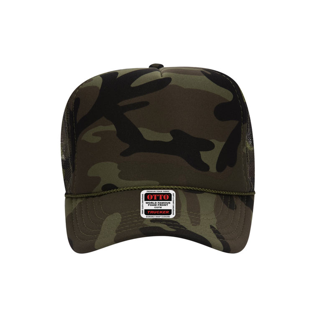 High Profile Mesh Back Foam Trucker Cap