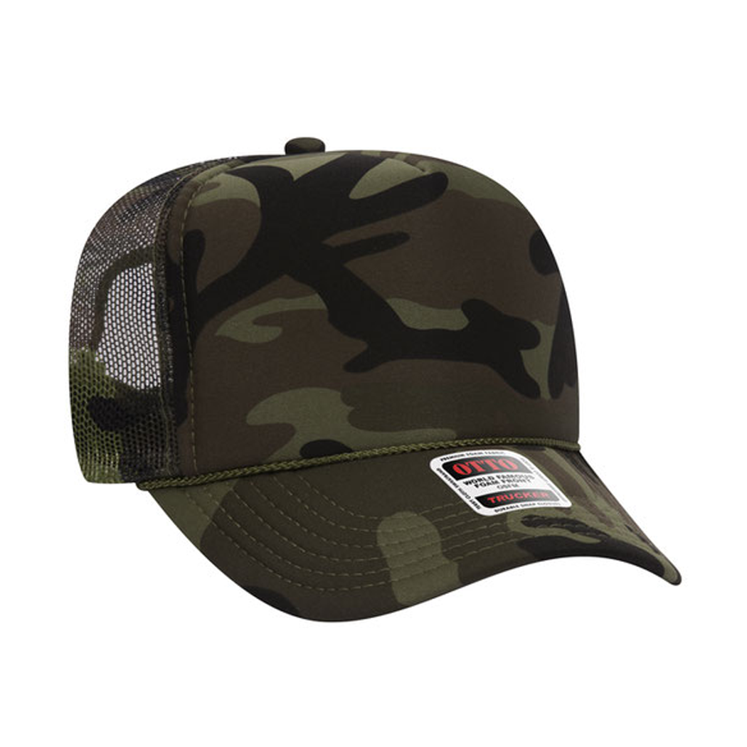 High Profile Mesh Back Foam Trucker Cap